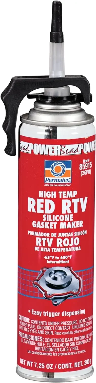 Permatex Red RTV High Temp Silicone Gasket Maker 7.25 oz Can